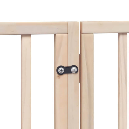 Vidaxl Puerta Para Perros Plegable 8 Paneles Madera De Álamo 640 Cm_5