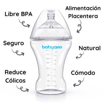 Babyono Biberón Anticólico Imitación Pecho Natural Nursing_5