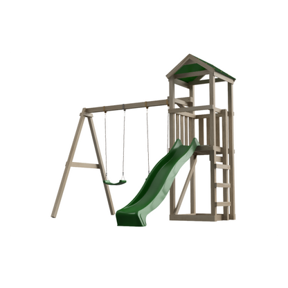 Parque Infantil Masgames Carlit L Techo De Lona Basica Con Columpio Doble.