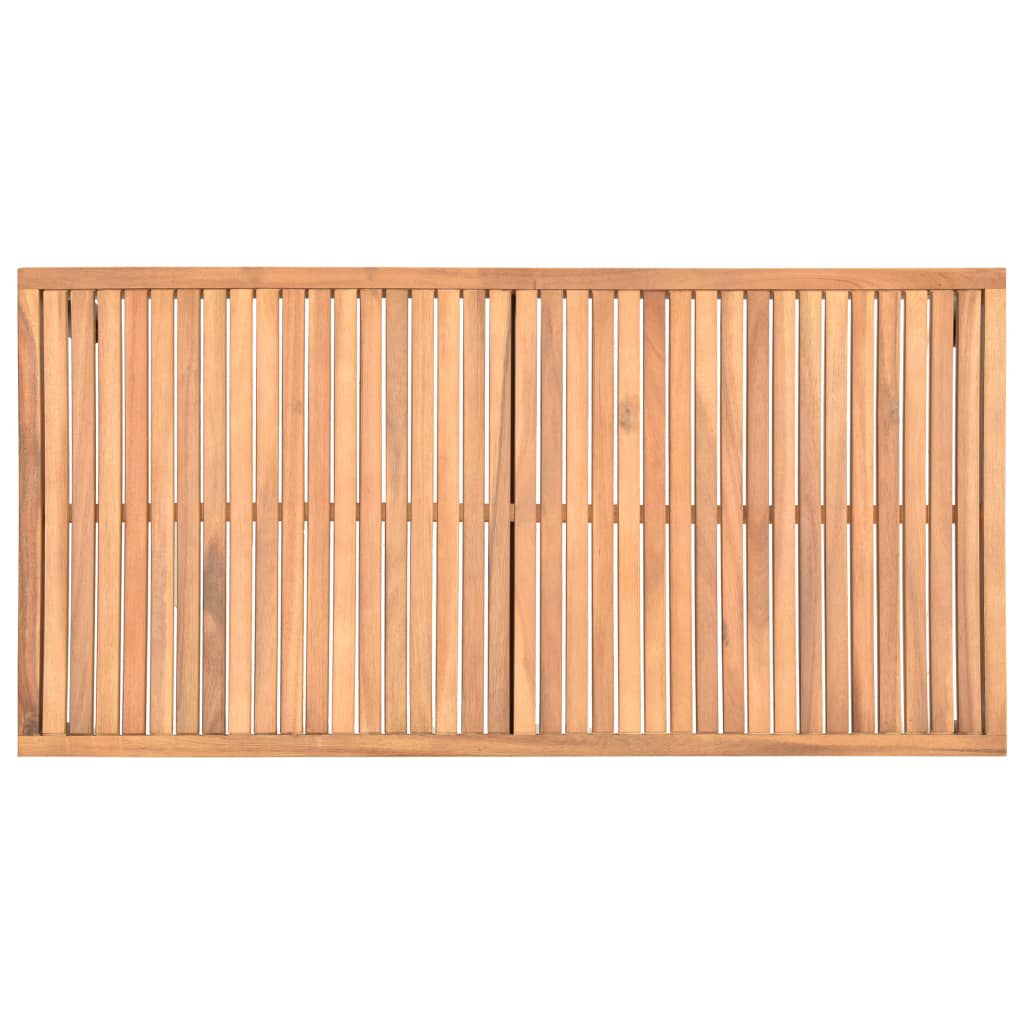 Mesa De Centro De Jardín Madera Maciza De Acacia 110x55x36 Cm_3
