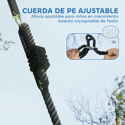 Aiyaplay Columpio Nido Infantil Ø120 Cm Altura Ajustable Carga 300 Kg Multicolor_5