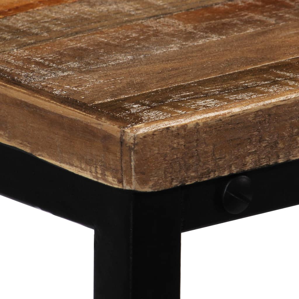Mesa Consola De Teca Maciza Reciclada 90x30x76 Cm_2