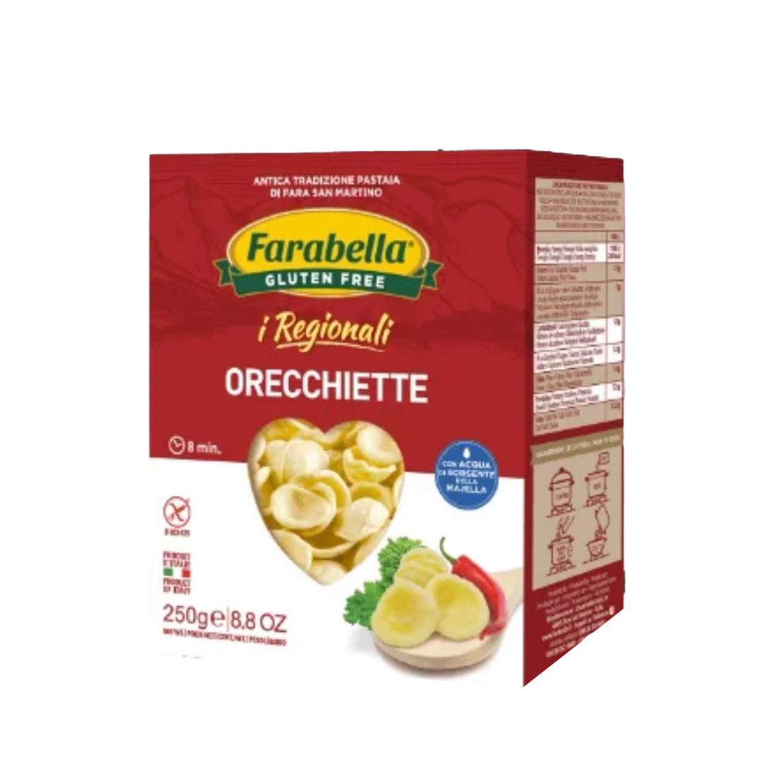 Pasta Orecchiette SIN Gluten Farabella 250g