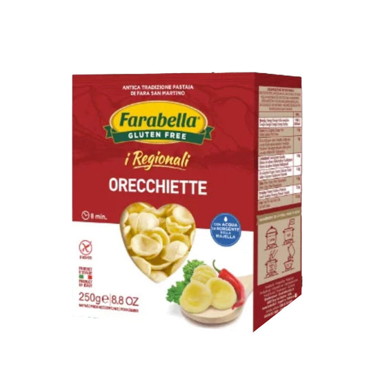 Pasta Orecchiette SIN Gluten Farabella 250g