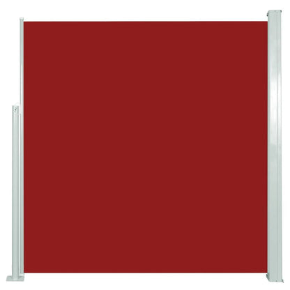 Vidaxl Toldo Lateral Retráctil De Jardín Rojo 140x300 Cm_0