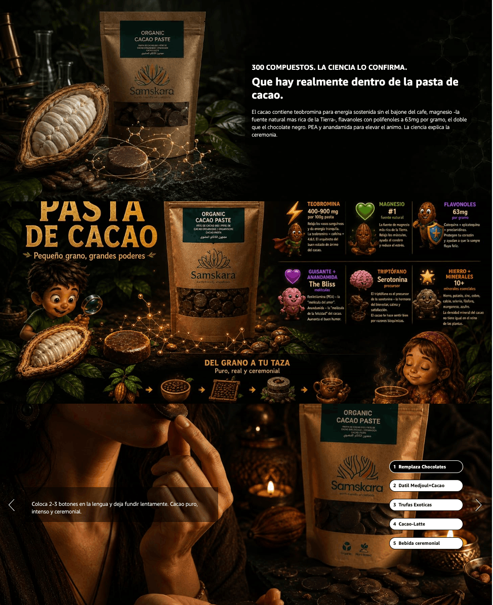 Pasta De Cacao Licor Bio - 100g | Cacao Puro Ecológico Vegano Para Repostería Y Bebidas, Sin Azúcares Añadidos_4