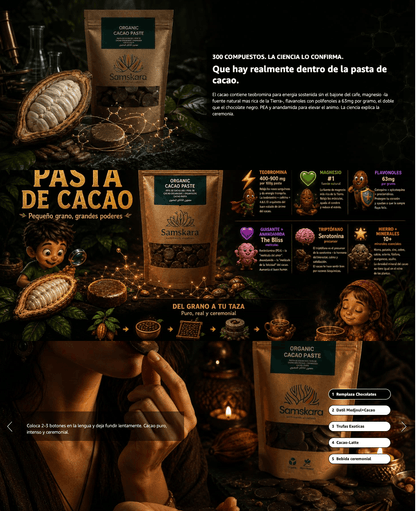Pasta De Cacao Licor Bio - 100g | Cacao Puro Ecológico Vegano Para Repostería Y Bebidas, Sin Azúcares Añadidos_4