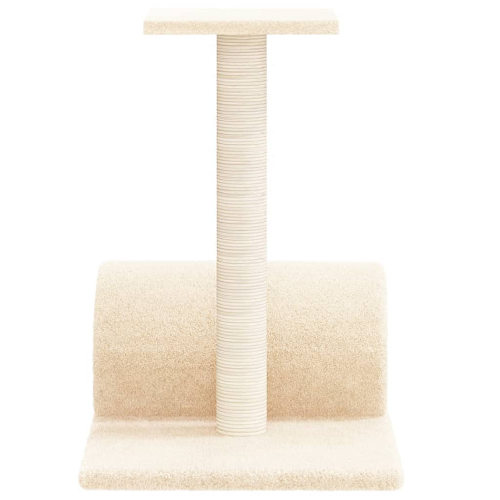 Vidaxl Poste Rascador Para Gatos Con Túnel Crema 60x34,5x50 Cm_3