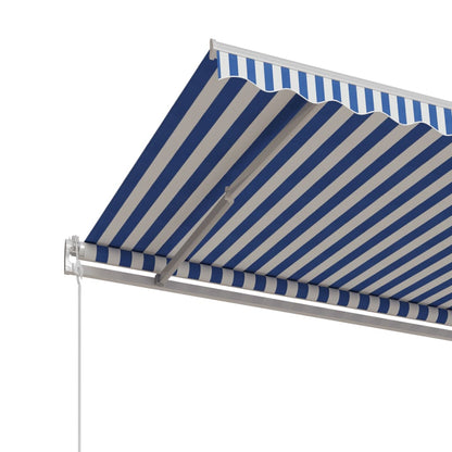 Toldo Automático Retráctil Azul Y Blanco 400x350 Cm_4