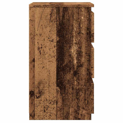 Mesita De Noche Madera De Ingeniería Envejecida 40x35x62,5 Cm_4
