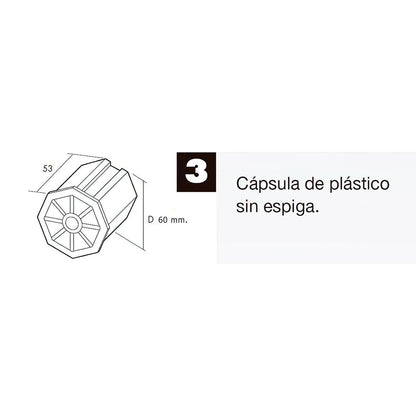 Capsula Persiana Plastico Sin Espiga Para Eje 60 Mm._2