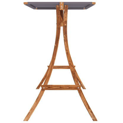 Vidaxl Columpio Con Cojín Y Toldo Madera Maciza De Abeto_5