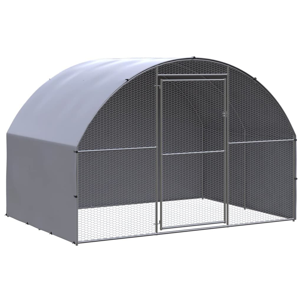 Vidaxl Gallinero De Exterior De Acero Galvanizado 3x2x2 M_0