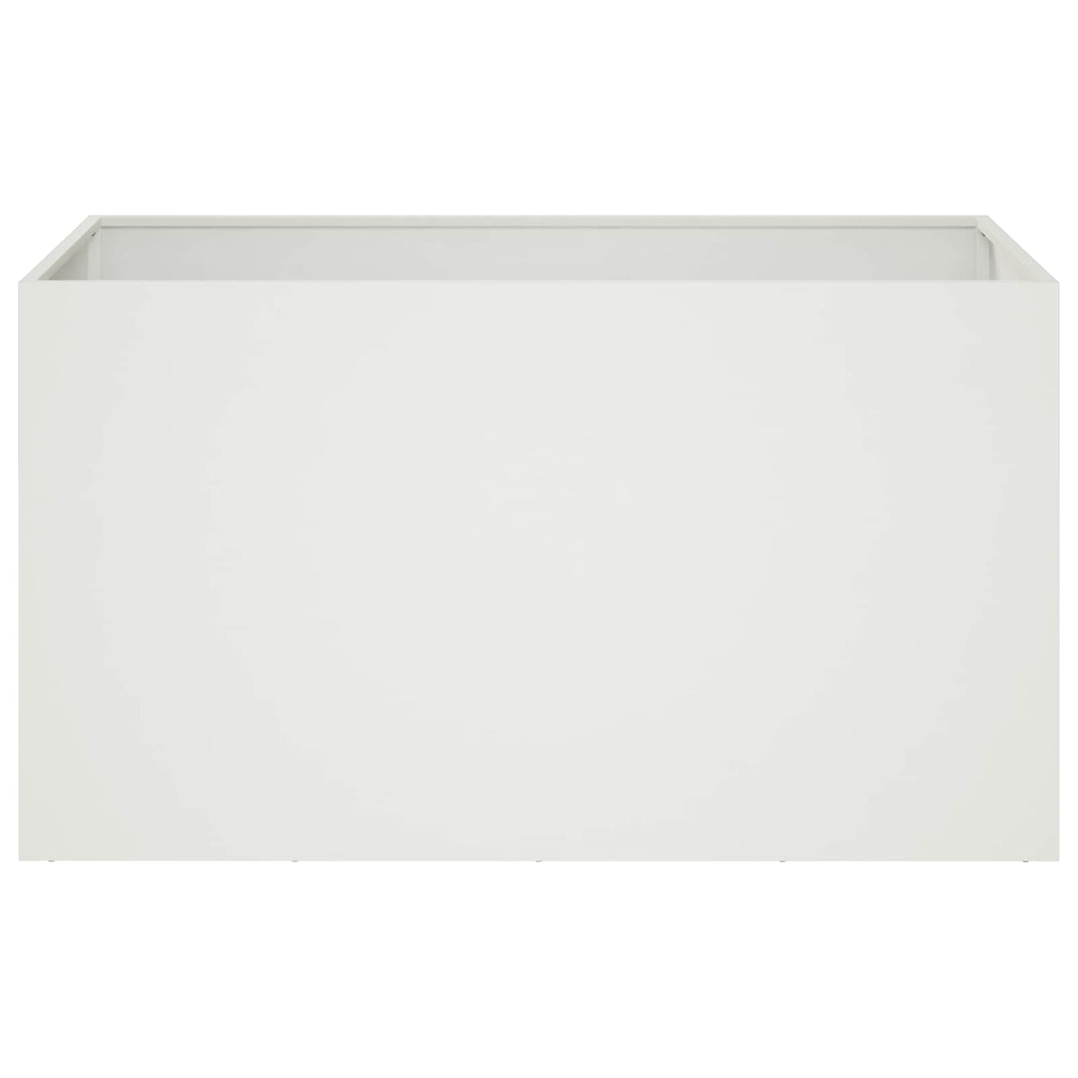 Macetero De Jardín Blanco 80 X 50 X 50 Cm_2