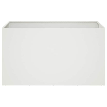 Macetero De Jardín Blanco 100 X 50 X 50 Cm_2
