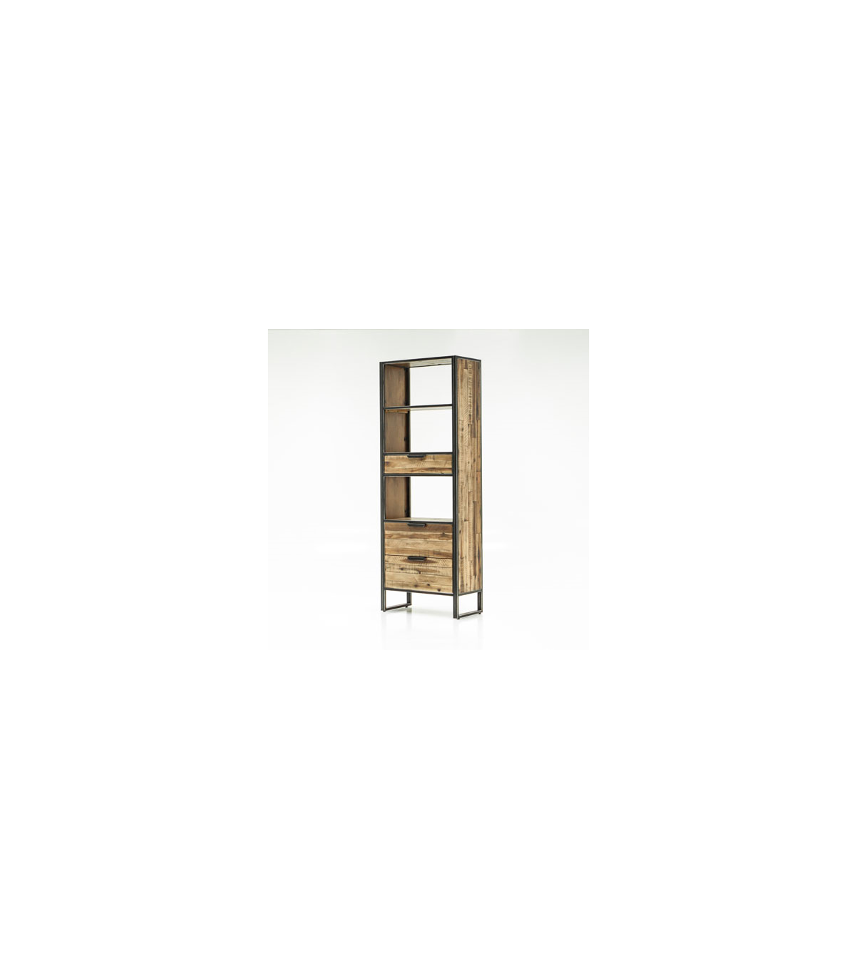 Estantería 3 Cajones Modelo Ele L02 Acabado Envejecido, 70cm(ancho) 190cm(alto) 35cm(fondo)._4