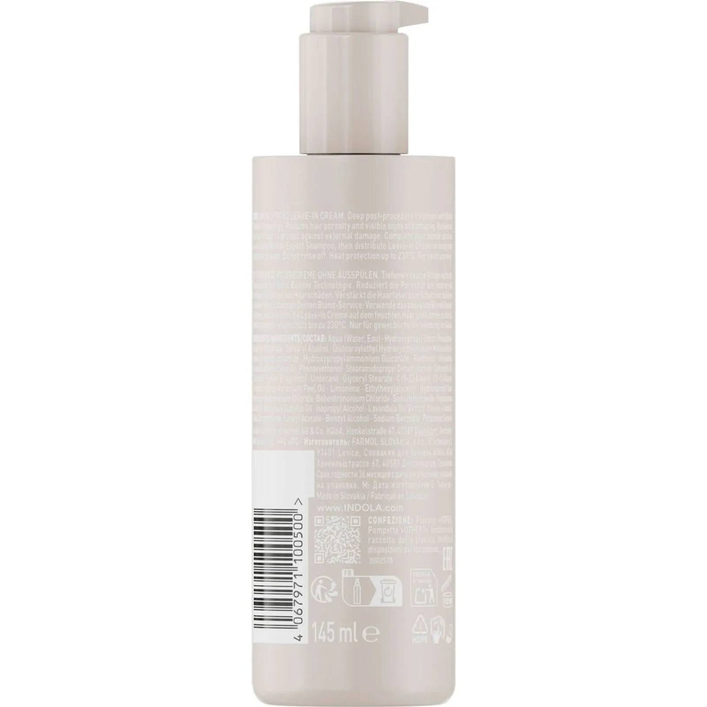 Indola Instastrong Crema Reparadora Sin Aclarado Profesional Para Cabello Rubio 145ml_2