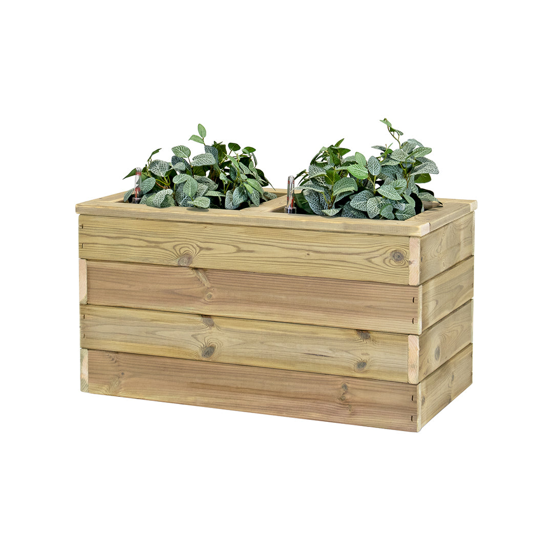 Jardinera De Madera Con Autorriego 75x40x40 Cm Nidum Basic Hortalia_0