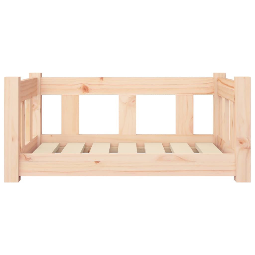 Cama Para Perros Madera Maciza De Pino 65,5x50,5x28 Cm / Vetonek_2