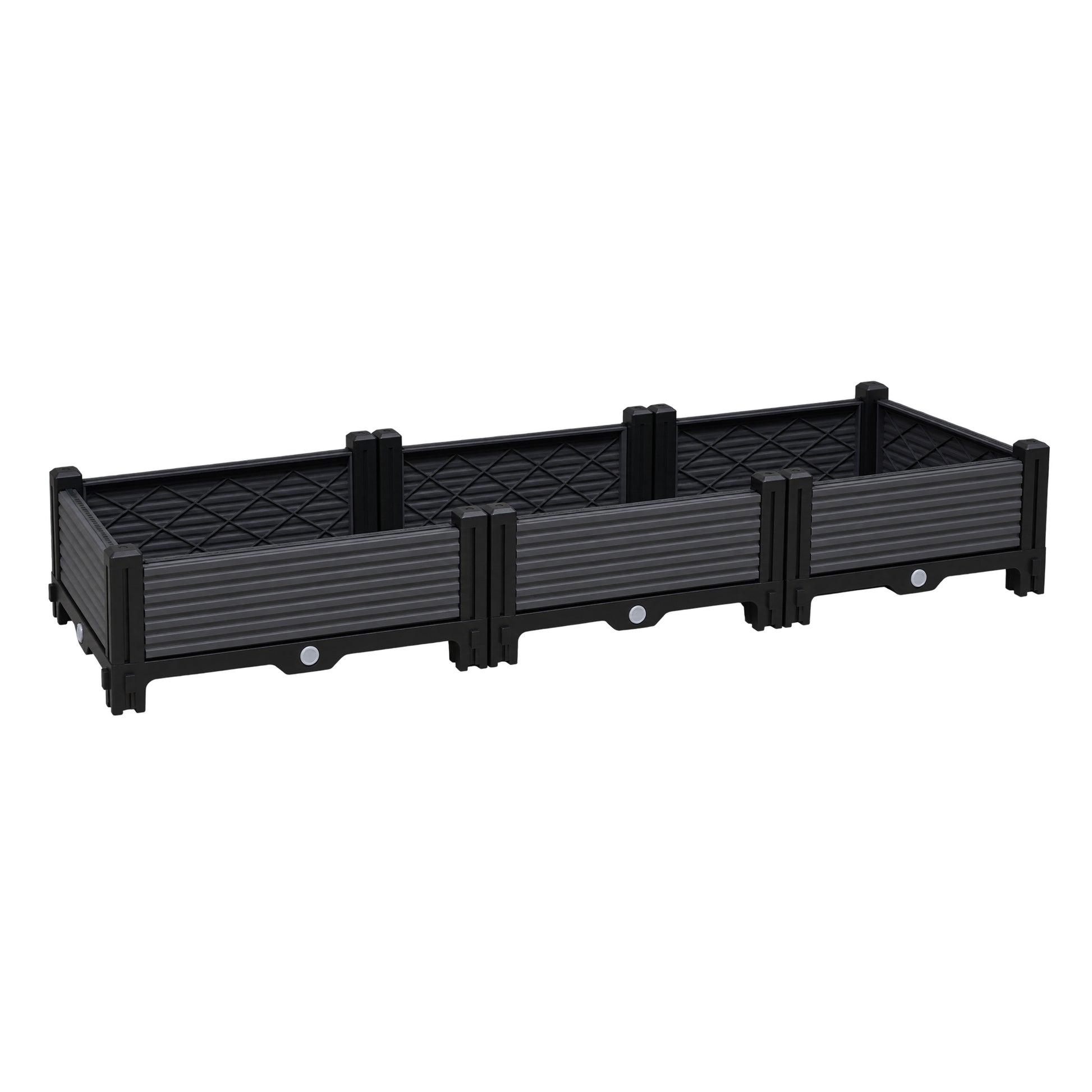 Jardinera Elevada 120x40x22cm Nyana Garden | Modular | Drenaje | Fácil Montaje_3