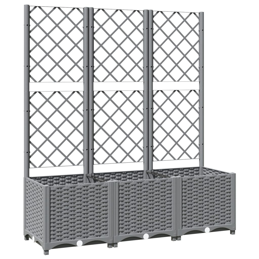 Macetero De Jardín Gris Claro 120 X 40 X 136 Cm_0