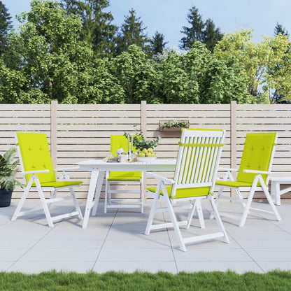 Vidaxl Cojín Silla De Jardín Respaldo Alto 4 Uds Tela Verde 120x50x3cm_1