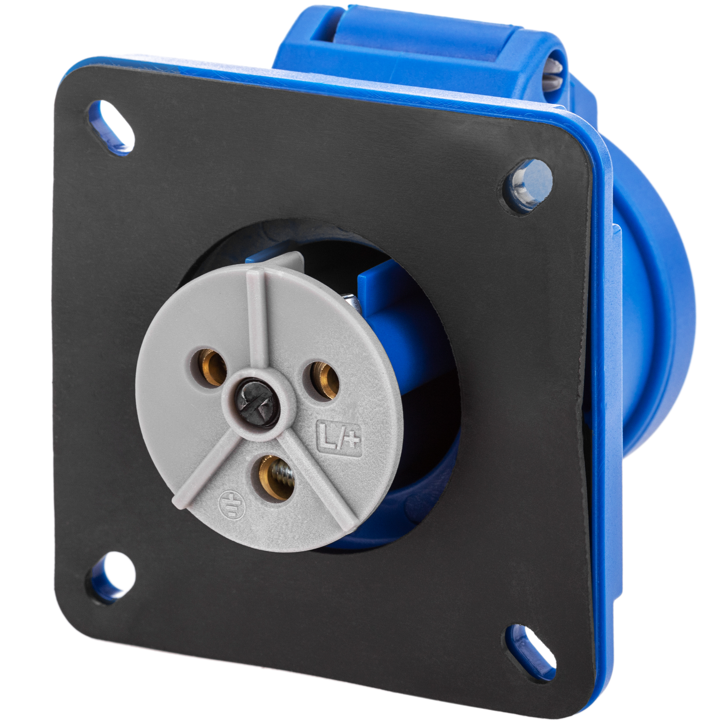 Base De Enchufe Industrial Cetac Hembra 2p+t 16a 250v Ip44 Para Empotrar_2