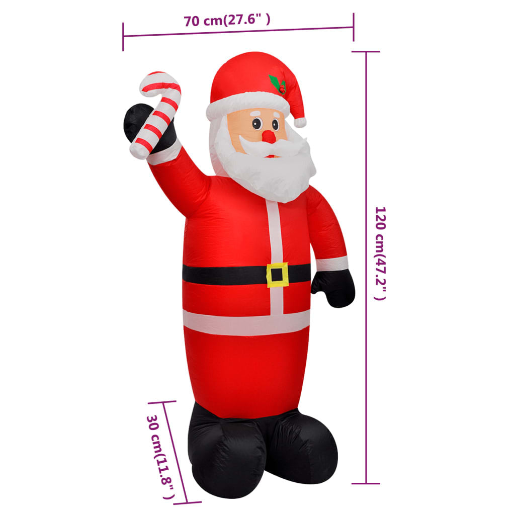 Vidaxl Papa Noel Inflable, 120 Cm_3