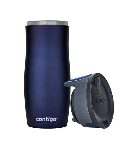 Termo Acero Inoxidable West Loop SS 470ML con Autosellado Azul Mónaco Contigo