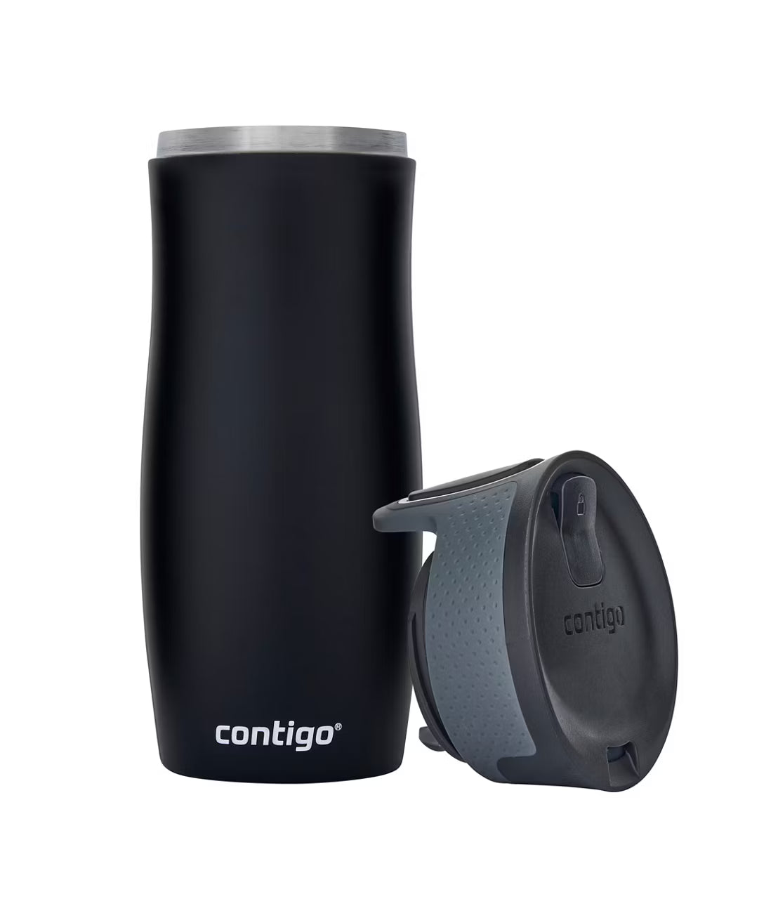 Termo Acero Inoxidable West Loop SS 470ML con Autosellado Negro Mate Contigo