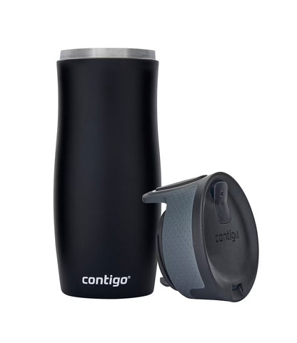 Termo Acero Inoxidable West Loop SS 470ML con Autosellado Negro Mate Contigo
