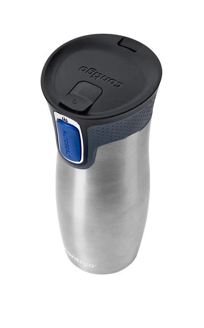 Termo Acero Inoxidable West Loop SS 470ML con Autosellado Acero Contigo