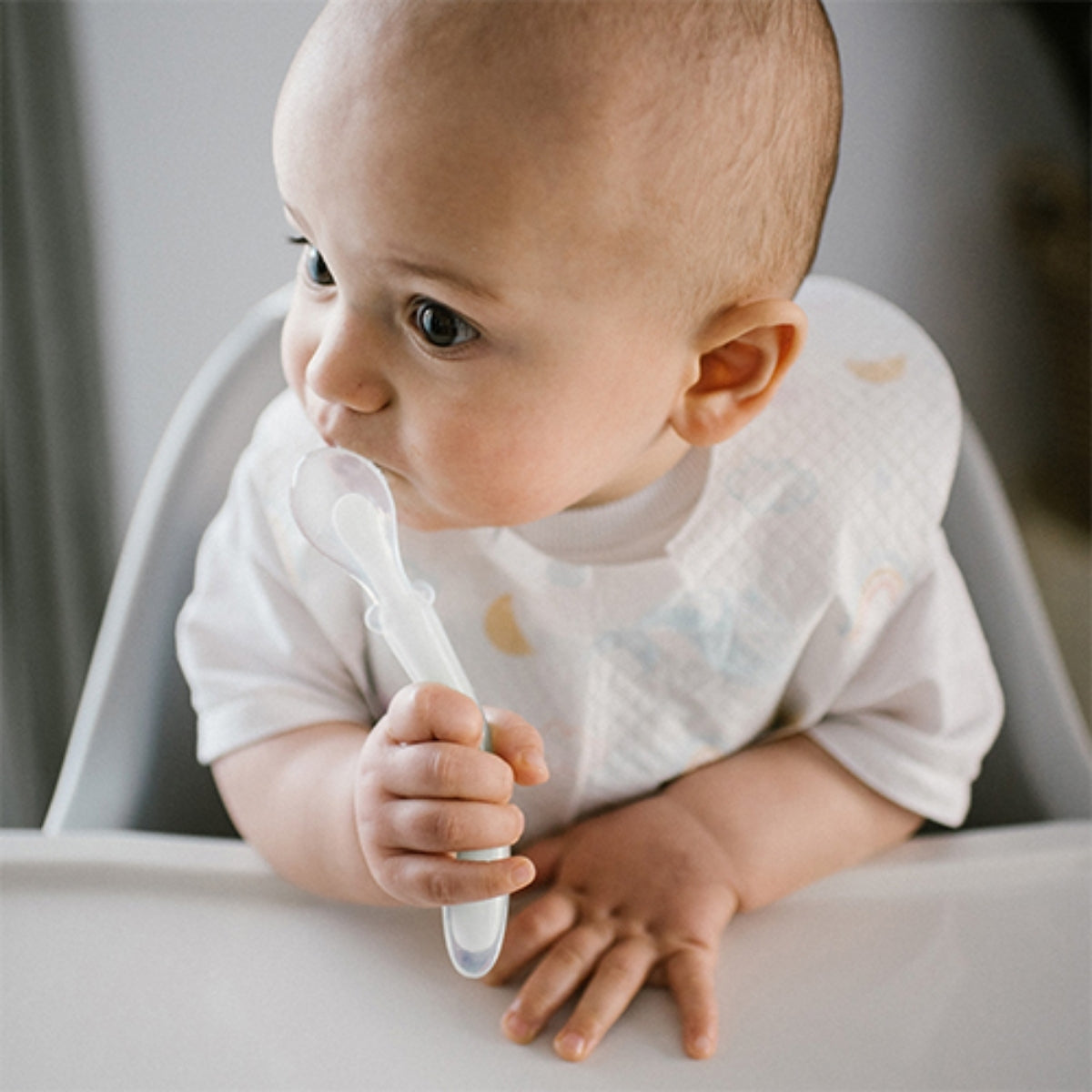 Babyono Cuchara De Silicona Flexible Para Bebés | Suave, Segura Y Pensada Para Sus Primeros Bocados_3