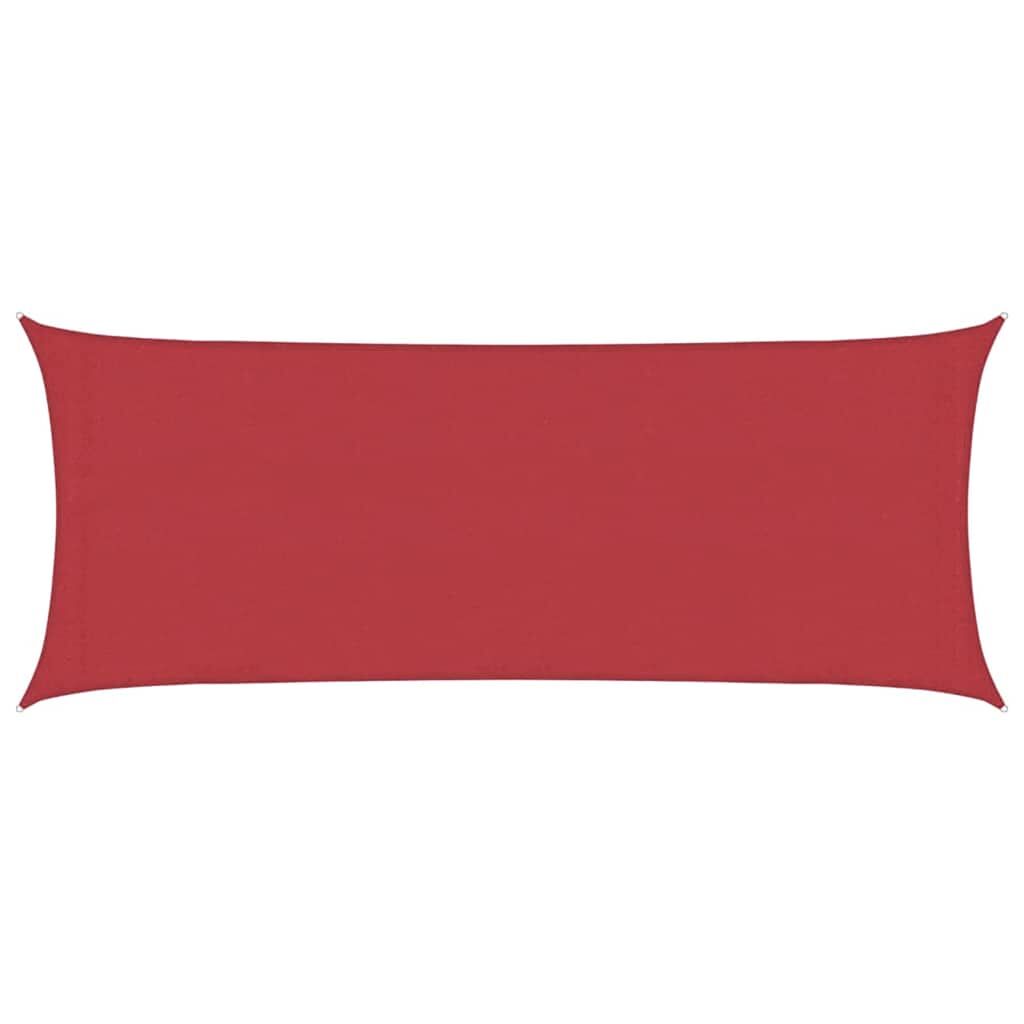 Vidaxl Toldo De Vela Rojo Hdpe 160 G/m² 2x5 M_0