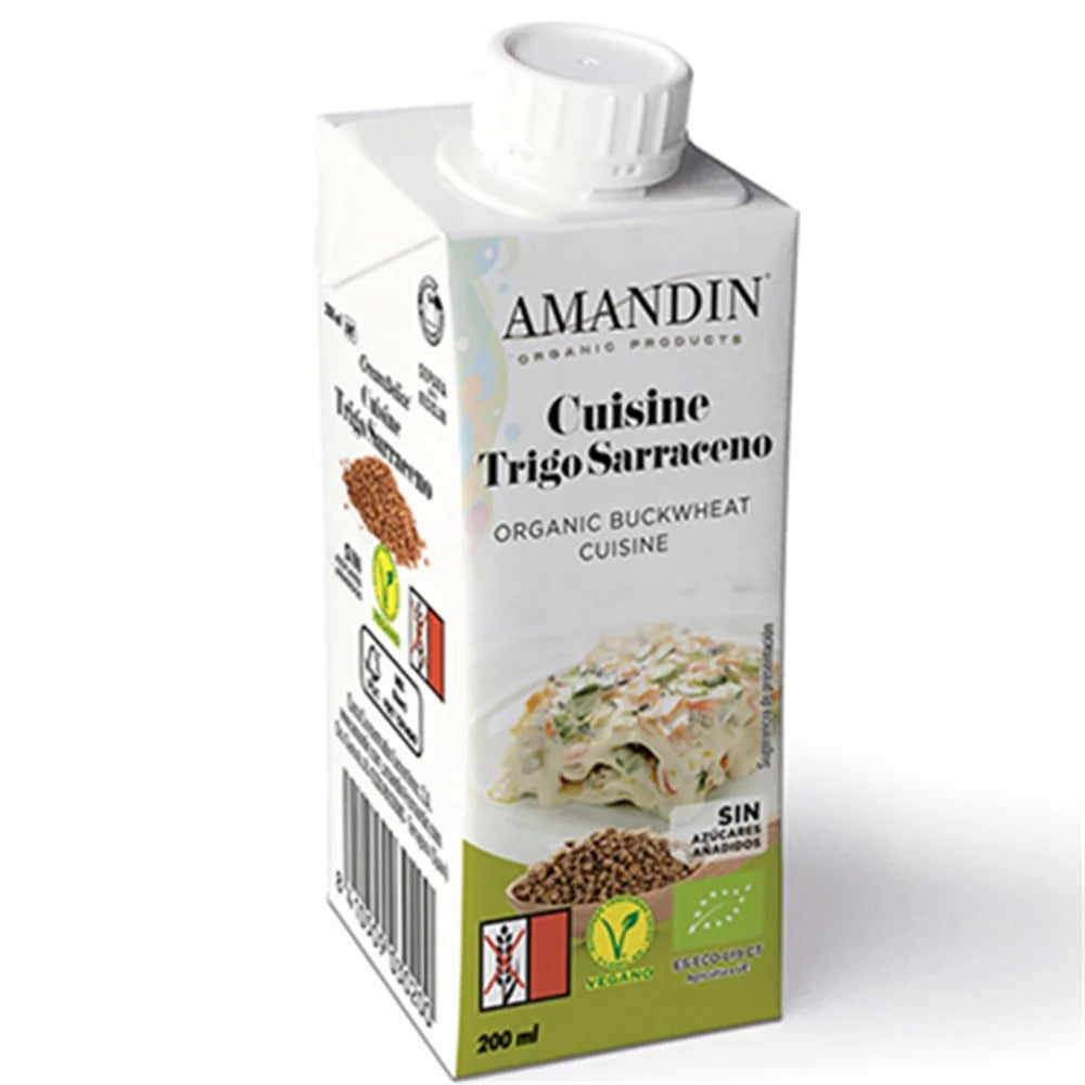 Crema para Cuisine Trigo Sarraceno Bio Amandin 200 ml