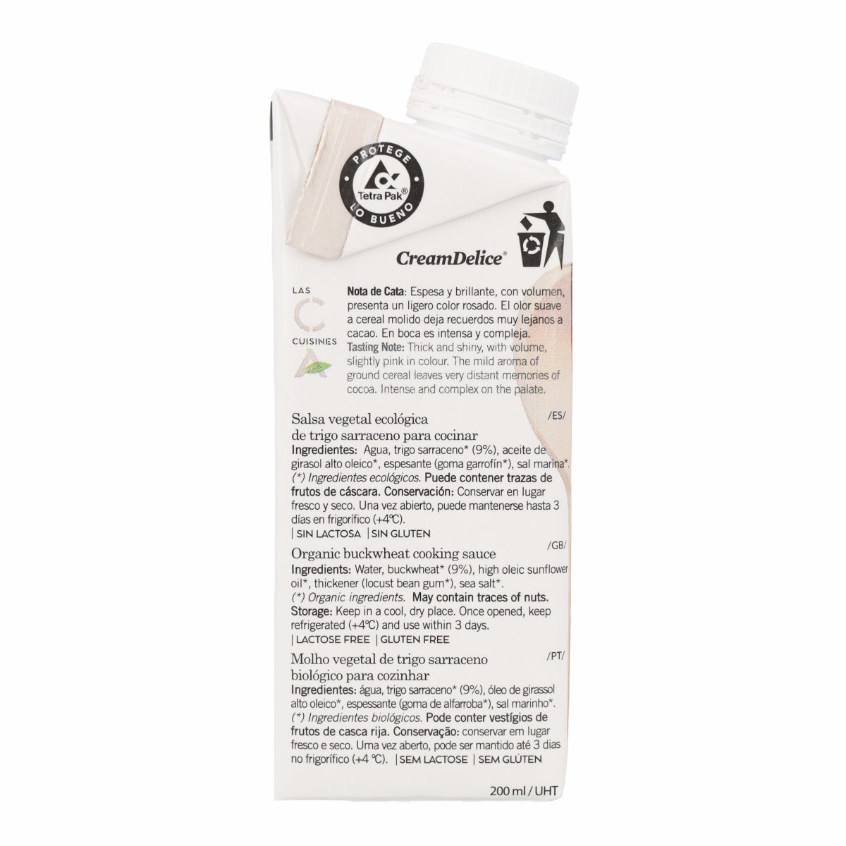 Crema para Cuisine Trigo Sarraceno Bio Amandin 200 ml