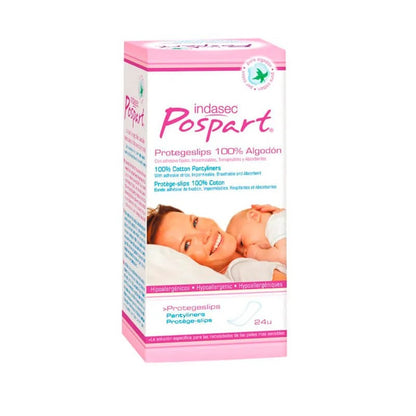 Protegeslips 100% Algodón INDASEC POSPART® 1 24 uds