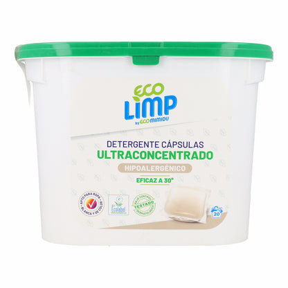 Detergente cápsulas Ultraconcentrado Mimidu ECO 20 dosis
