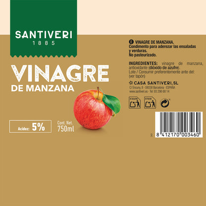 Vinagre De Manzana Santiveri 750ml