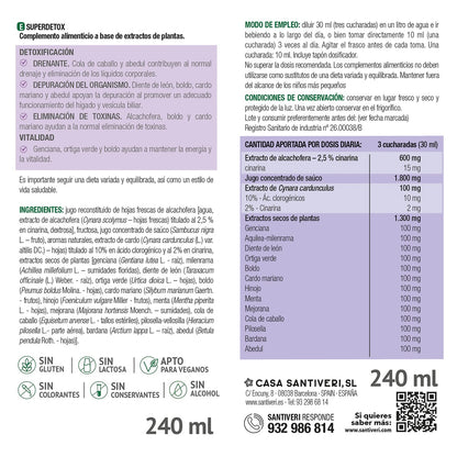 Superdetox Jarabe Santiveri 240 ml