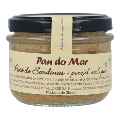 Paté de sardina con perejil ecológico en Vidrio Pan do Mar 125g