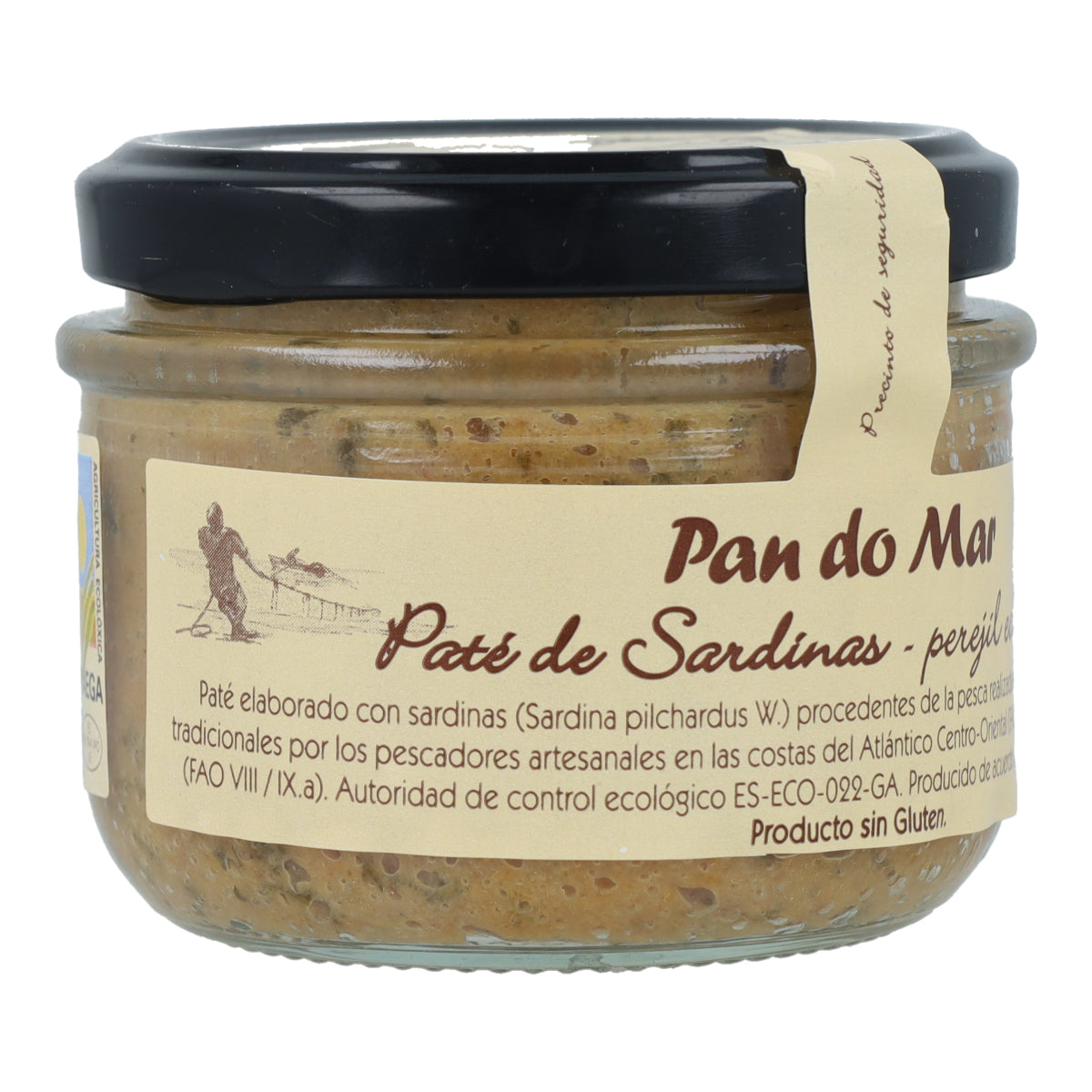 Paté de sardina con perejil ecológico en Vidrio Pan do Mar 125g