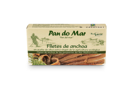 Anchoa en aceite de oliva ecológico en Lata Pan do Mar 50g