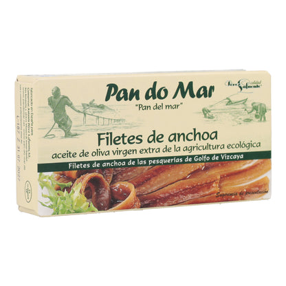 Anchoa en aceite de oliva ecológico en Lata Pan do Mar 50g