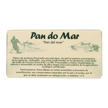 Anchoa en aceite de oliva ecológico en Lata Pan do Mar 50g