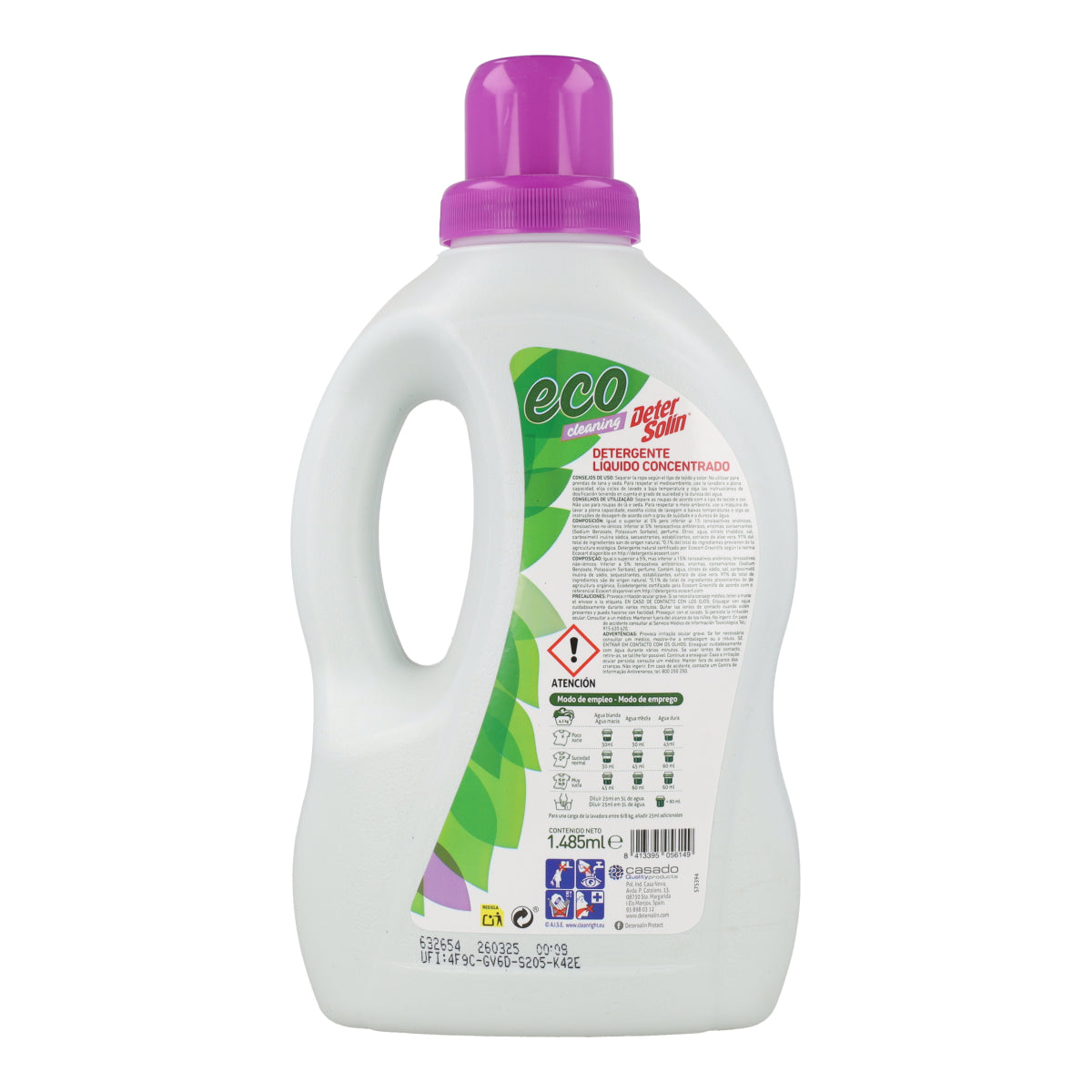Detergente Líquido Concentrado Detersolin Mimidu ECO 33D