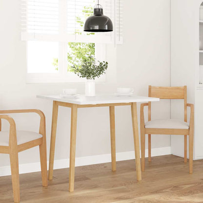 Dining Table Natural Solid Wood Rubber_1
