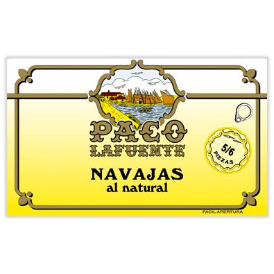 Navajas al Natural Paco Lafuente 115 g (5/6 pza)