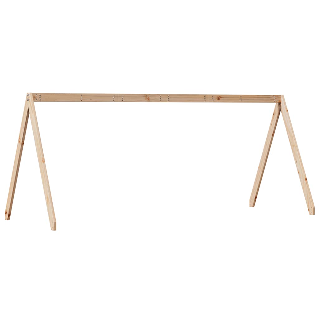 Techo De Cama Infantil Madera Maciza Pino 209x85,5x88 Cm_5