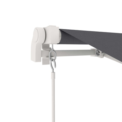 Outsunny Toldo Manual Retráctil Plegable Con Manivela Exterior 295x245 Cm Gris_3